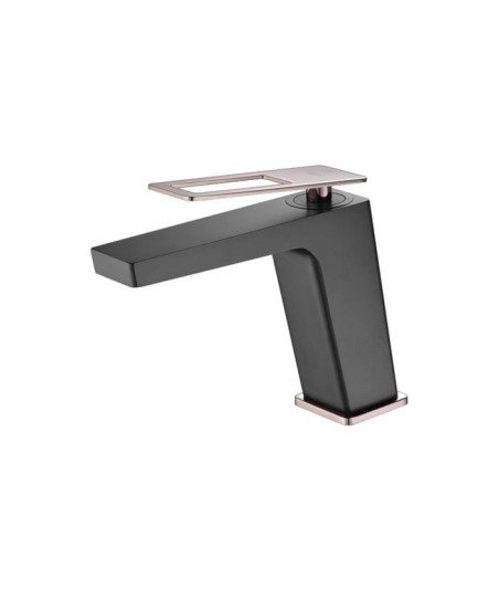 Grifo negro y oro rosa lavabo Suecia IMEX