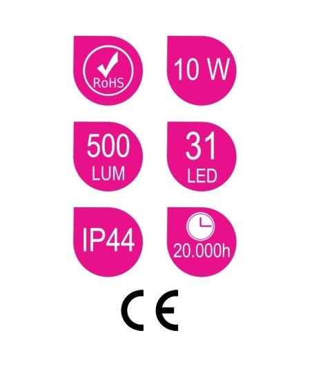 Aplique Led 45 Cm Basic 10W Cromado