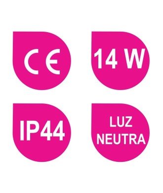 Aplique Led 60 Cm Alure 12W Cromado