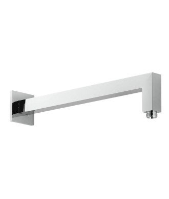 Brazo Ducha Cuadrado Pared 40 Cm Latón