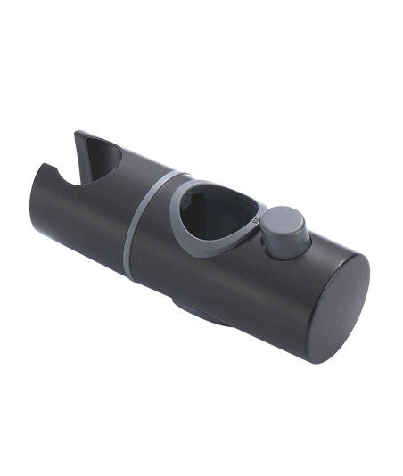 Columna Monomando Cuadrada Gun Metal Negra T 2 Vias