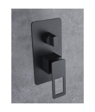 Ducha negra empotrada pared Suecia IMEX