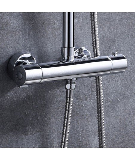 Columna Termostática Cuadrada Tacto Frio 75-125 Cm