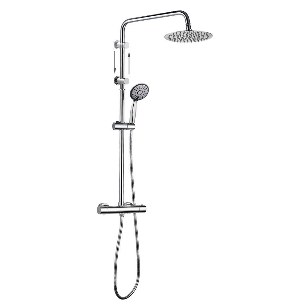 Columna Termostática Rapid Ajustable Plata 77-135 Cm