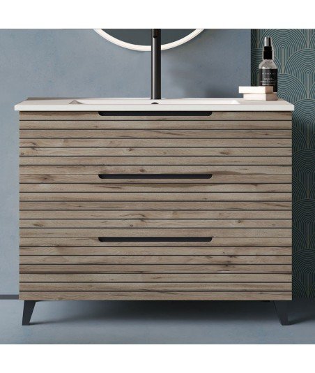 Conjunto De Baño Kenia 100 Desierto 3 Cajones Con Patas