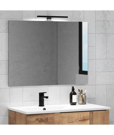 Conjunto De Baño Tribeca 80 Roble Ostippo 2C+1P Suspendido