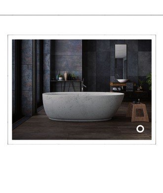 Espejo Rectangular Led Rectangle De 100X80