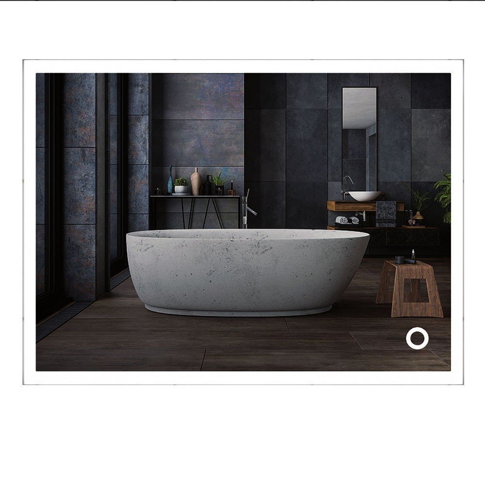 Espejo Rectangular Led Rectangle De 100X80