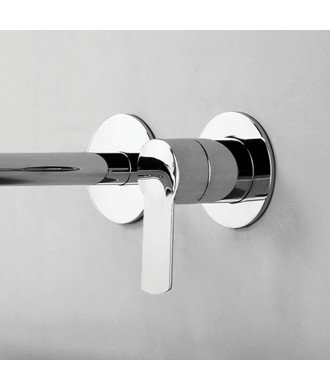 Monomando Empotrar Lavabo Plata Sioux