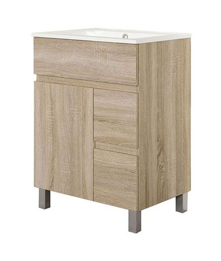 Mueble + Lavabo Basic 70 Cambrian 2 Caj Y Puerta Patas