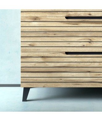 Mueble + Lavabo Sobrencimera Kenia 80 Desierto 3 Cajones Con Patas