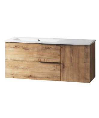 Mueble + Lavabo Tribeca 100 Roble Ostippo 2C+1P Suspendido