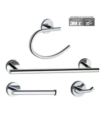 Pack 4 Accesorios De Baño Medina