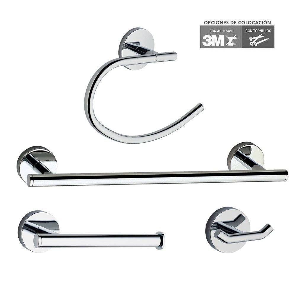 Pack 4 Accesorios De Baño Medina