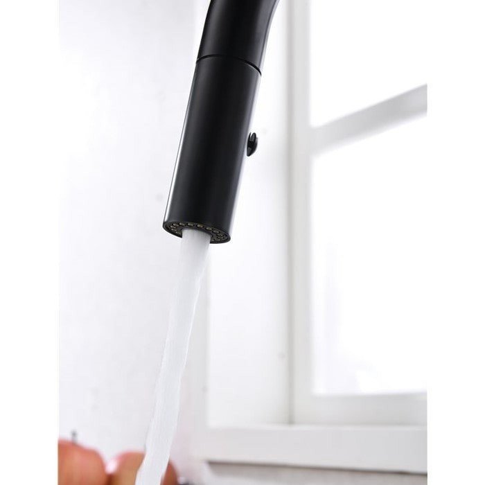 Grifo negro extraíble de cocina Samoa IMEX