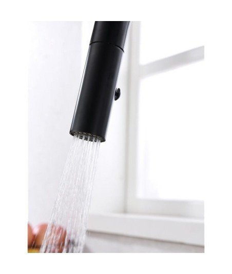 Grifo negro extraíble de cocina Samoa IMEX