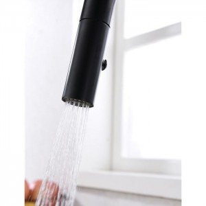 Grifo negro extraíble de cocina Samoa IMEX