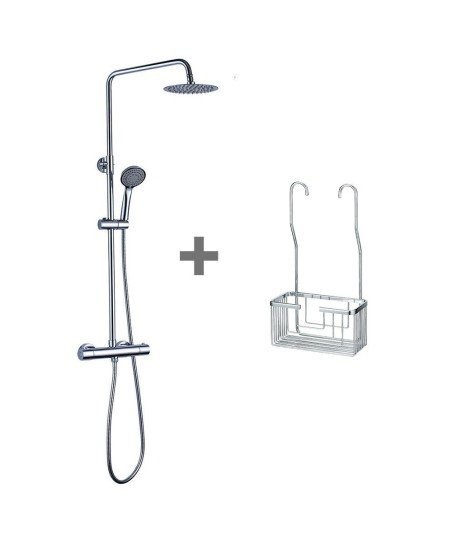 Pack Columna Termostática Redonda + Portagel Albeniz