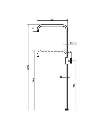 Pack Columna Termostática Redonda + Portagel Albeniz