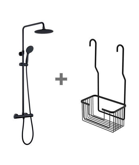 Pack Columna Termostática Redonda + Portagel Solano