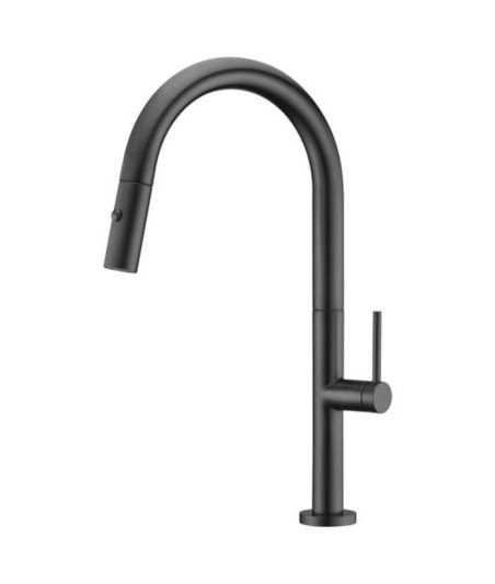 Grifo negro extraíble de cocina Samoa IMEX