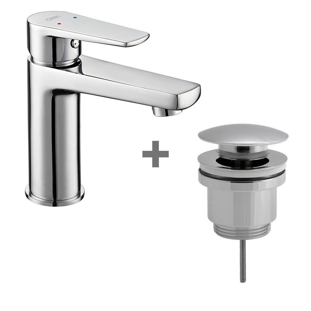 Pack Monomando De Lavabo Fus + Válvula Clic Clac Uni