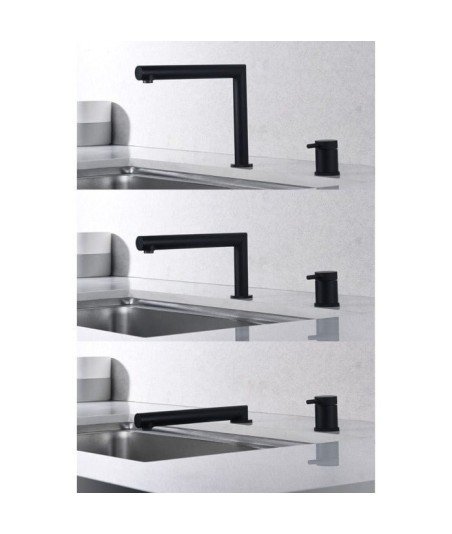 Grifo plegable negro de cocina Itaca IMEX