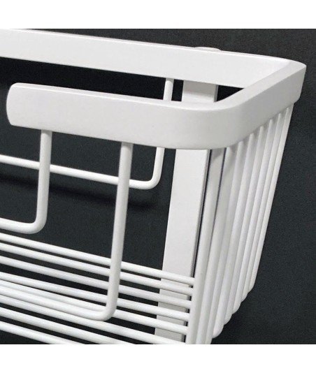 Portagel Ducha Doble Rectangular Blanco mate