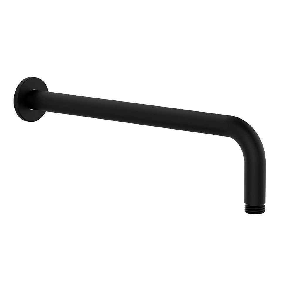 Brazo Ducha Redondo Pared 40 Cm Negro mate