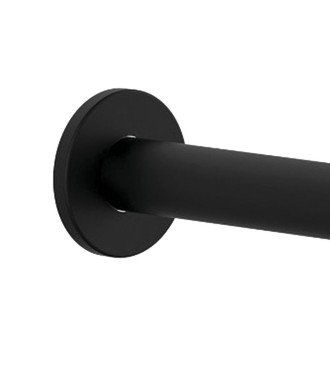 Brazo Ducha Redondo Pared 40 Cm Negro mate