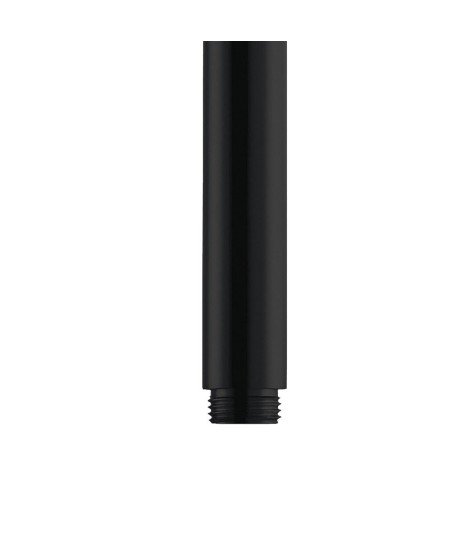 Brazo Ducha Redondo Techo 20 Cm Negro mate