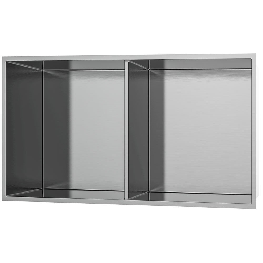 Hornacina De Ducha Rectangular Níquel cepillado Cepillado 60X30