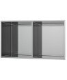 Hornacina De Ducha Rectangular Níquel cepillado Cepillado 60X30