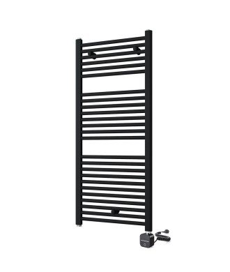 Radiador Secatoallas Electrico Negro mate 1200 Wies