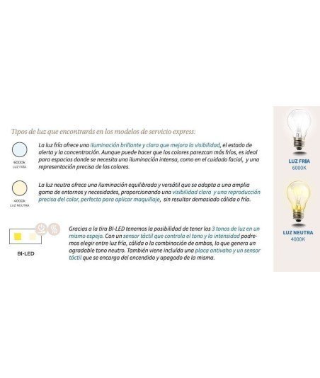 Espejo led cápsula Luna Bathdecor