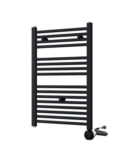Radiador Secatoallas Eléctrico Negro mate 80X50