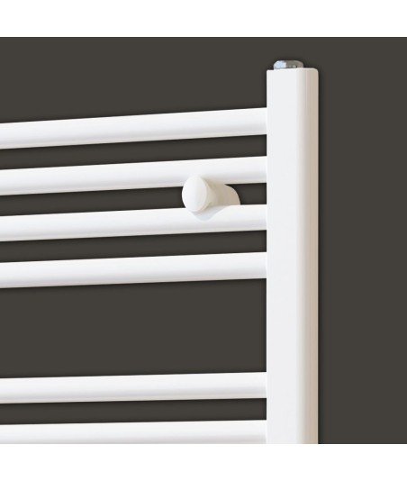 Set Soportes Radiador Secatoallas Blanco mate