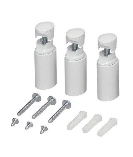 Set Soportes Radiador Secatoallas Blanco mate