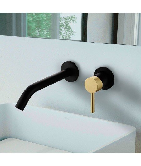 Monomando Empotrar Lavabo Black Oro
