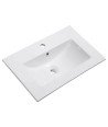 Mueble + Lavabo Basic 70 Blanco mate 2 Caj Y 2 Puertas Patas