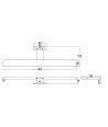 Aplique Led 60 Cm Alure 12W Cromado