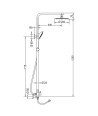 Columna Round Sin Griferia 79-125 Cm