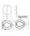 Elevador Wc Blanco mate Abs