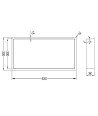 Hornacina De Ducha Rectangular Blanco mate Mate 60X30