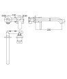 Monomando Empotrar Lavabo Plata Sioux