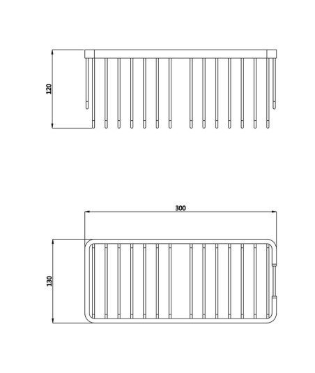 Portagel Aluminio Rectangular Siroco