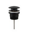 Pack Monomando Lavabo Negro mate Atica + Válvula Clic Clac Negra