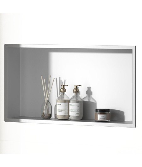 Hornacina De Ducha Rectangular Blanco mate Mate 60X30