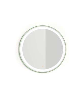 Espejo circular 80ø - verde reseda
