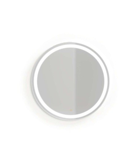 Espejo circular 80ø - blanco mate